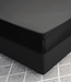 Satijnen Hoeslaken Zwart 200 x 220
