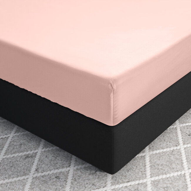 Satijnen Hoeslaken Roze 160 x 220