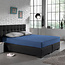 Enkel jersey 135 gr. hoeslaken blauw 140 x 200