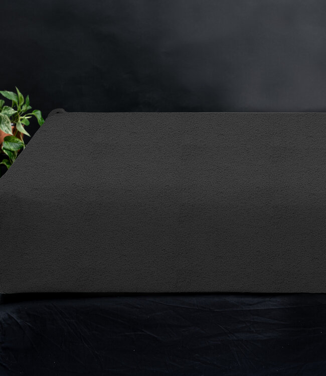 Teddy hoeslaken antraciet 140 x 200