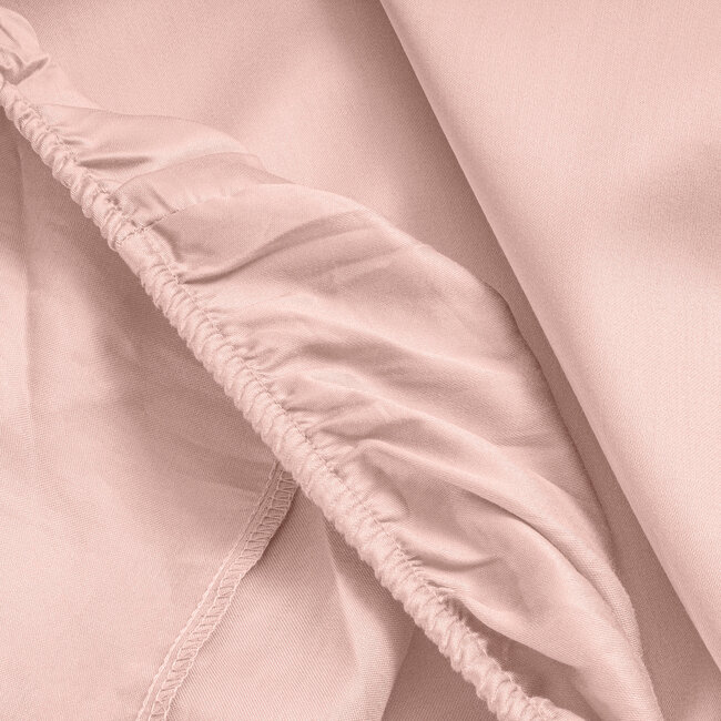 Satijnen Hoeslaken Roze 160 x 220
