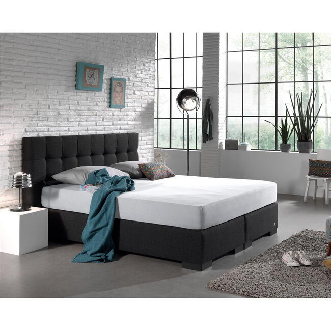 Dubbel jersey 220 g hoeslaken wit 80/100 x 220