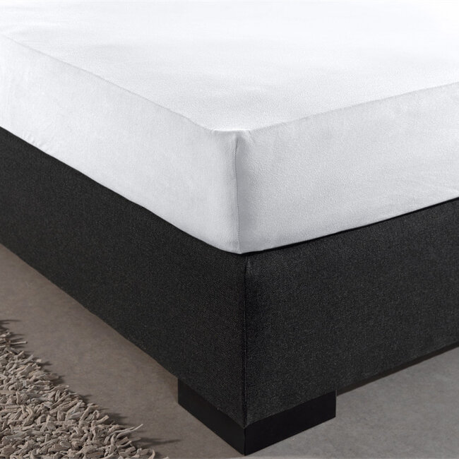 Dubbel jersey 220 g hoeslaken wit 80/100 x 220