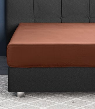 Primaviera Deluxe Satijnen Hoeslaken Bruin 200 x 220