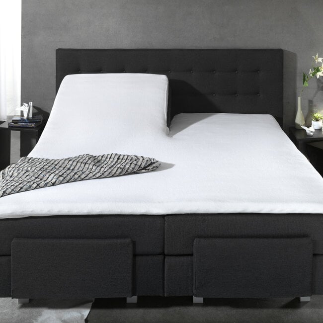 Dreamhouse Waterproof molton mattress protector/incontinence split topper fitted sheet 160 × 220