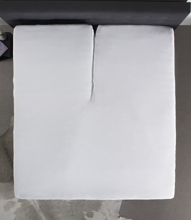 Waterdichte molton-matrasbeschermer / incontinentie splittopper-hoeslaken 140 x 200