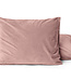 Velours kussenslopen set van 2 oudroze 60 x 70 cm
