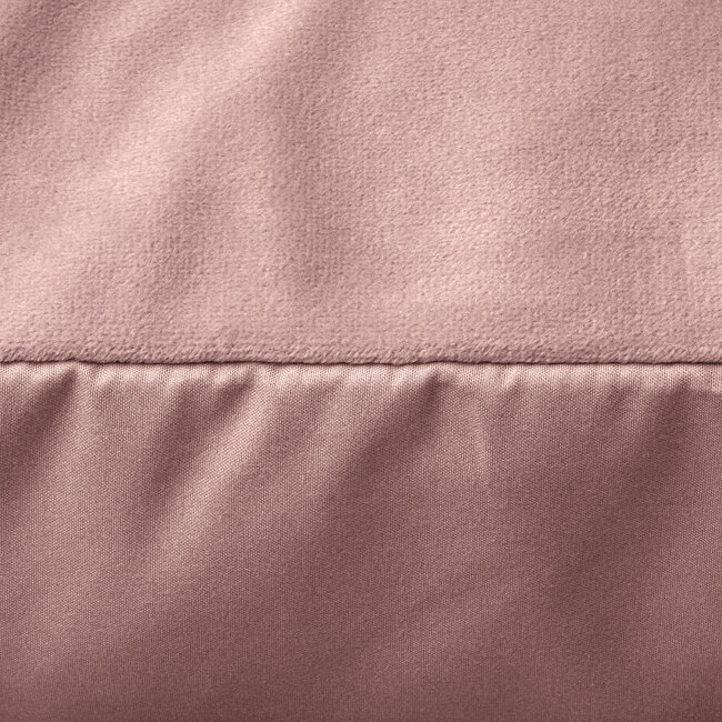 Velours kussenslopen set van 2 oudroze 60 x 70 cm