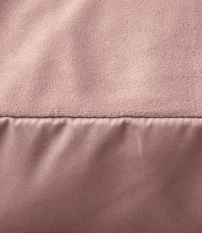 Velours kussenslopen set van 2 oudroze 60 x 70 cm