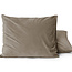 Fluweel 2-in-1 kussenslopen taupe