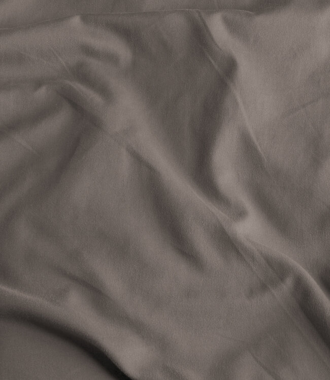 Satijnen 2-in-1 kussenslopen taupe