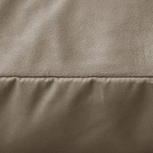 Sleeptime Velvet pillowcases set of 2 Taupe/Gray 60 × 70 cm