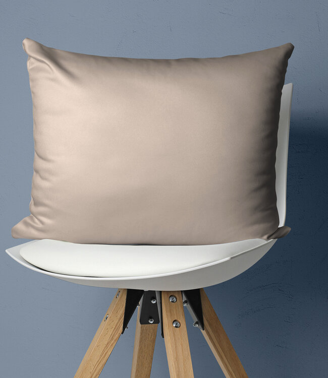 Satijnen 2-in-1 kussenslopen zand