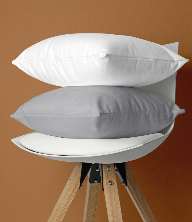 Flanellen 2-in-1 kussenslopen grijs