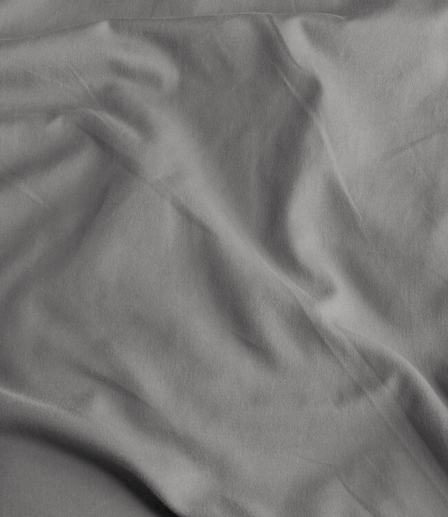 Satijnen 2-in-1 kussenslopen grijs