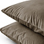 Fluweel 2-in-1 kussenslopen taupe