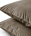 Fluweel 2-in-1 kussenslopen taupe