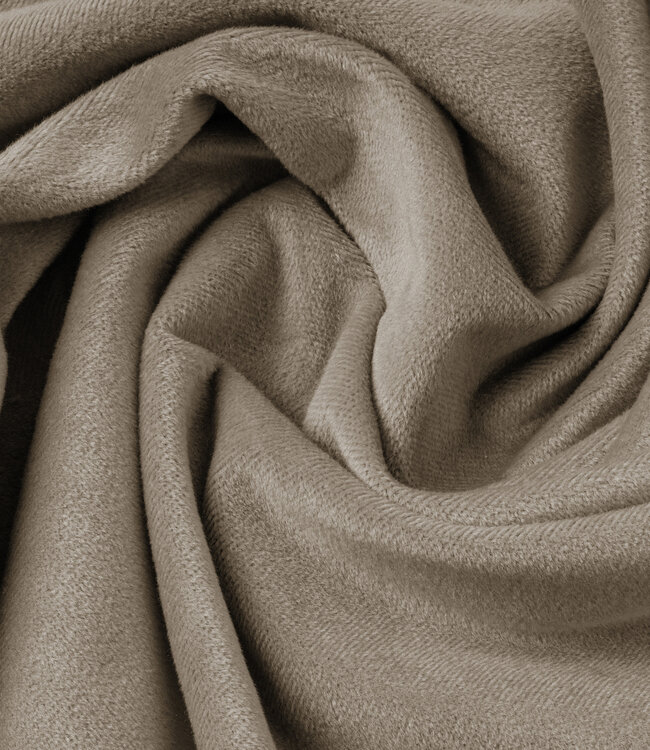 Fluwelen kussenslopen set van 2 Taupe/Grijs 60 x 70 cm