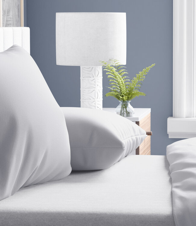 Flanellen 2-in-1 kussenslopen wit