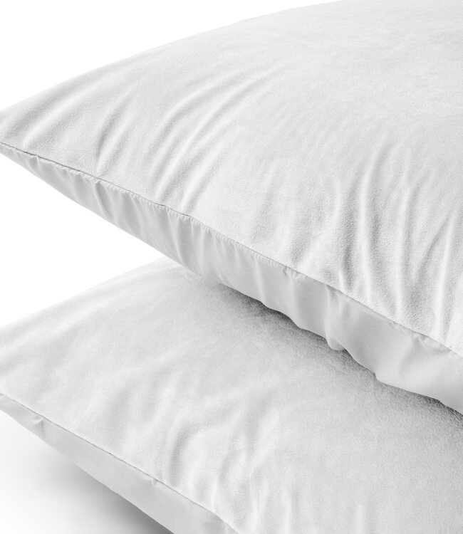 Velvet 2-in-1 kussenslopen wit