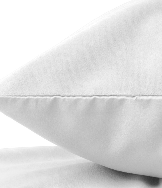 Velvet 2-in-1 kussenslopen wit