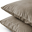 Fluweel 2-in-1 kussenslopen taupe