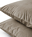 Fluweel 2-in-1 kussenslopen taupe