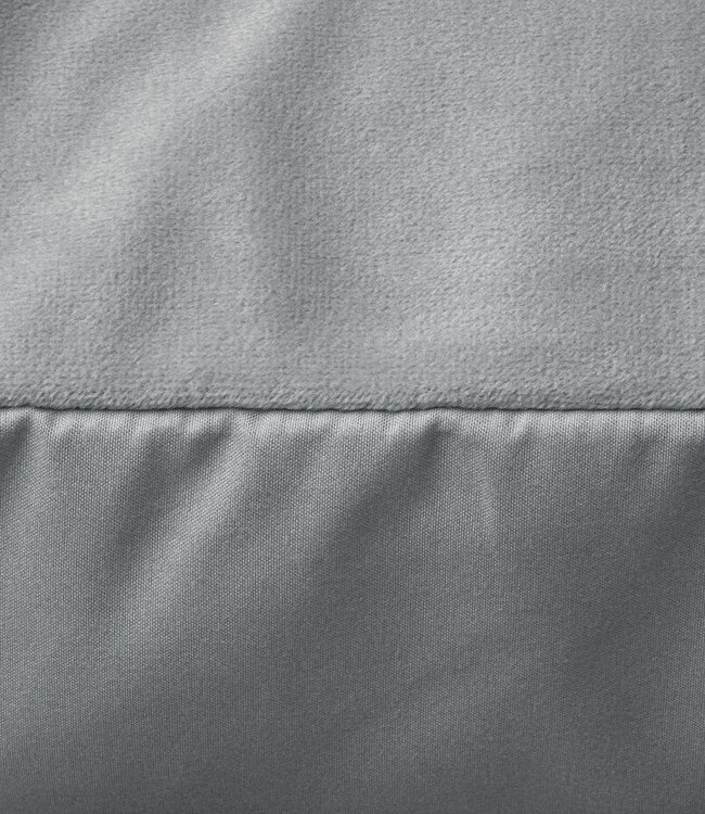 Fluwelen 2-in-1 kussenslopen grijs