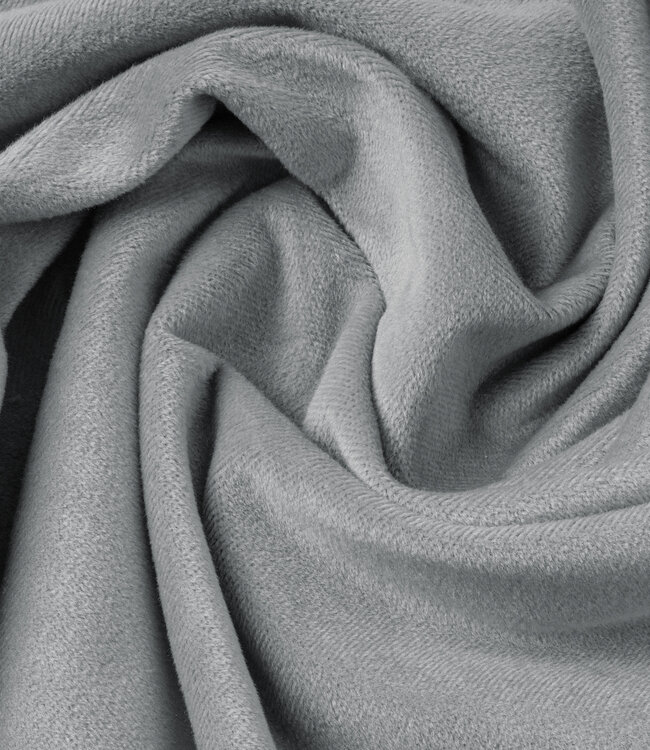 Fluwelen 2-in-1 kussenslopen grijs