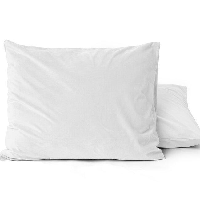 Velvet 2-in-1 kussenslopen wit