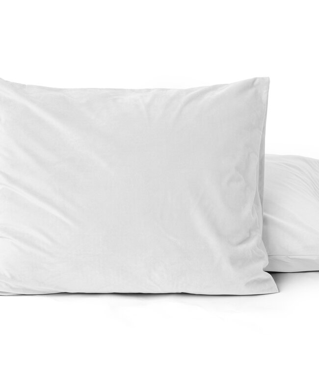 Velvet 2-in-1 kussenslopen wit