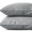 Sleeptime 2-in-1-Kissenbezüge aus Samt in Grau