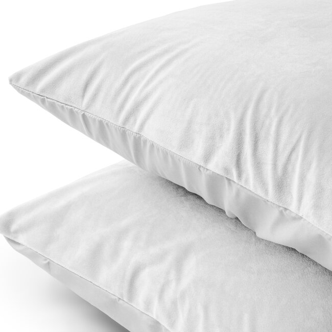 Velvet 2-in-1 kussenslopen wit