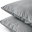 Sleeptime 2-in-1-Kissenbezüge aus Samt in Grau