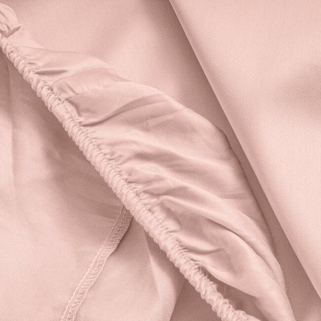 Primaviera Deluxe Satin Fitted Sheet Pink 80 × 200