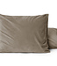 Fluweel 2-in-1 kussenslopen taupe
