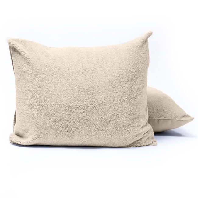 Teddy kussenslopen 2-pack crème 60 x 70