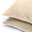 Teddy kussenslopen set van 2 taupe 60 x 70 cm