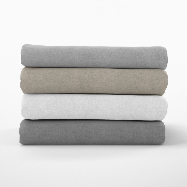 Premium flanellen laken grijs 200 x 250 cm