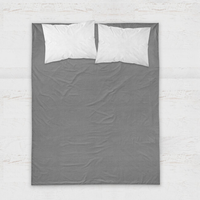 Premium flanellen laken antraciet 260 x 250