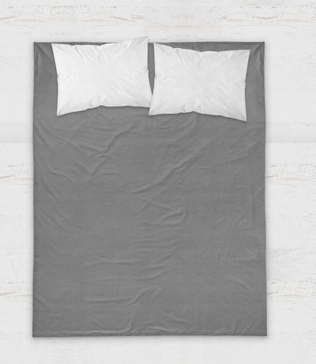 Premium flanellen laken antraciet 260 x 250