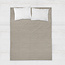 Premium flanellen laken taupe 200 x 250