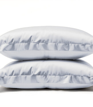 Sleeptime 2 Pack - Glanzend wit kussensloop 60 x 70 cm