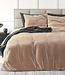 Velvet effen dekbedovertrek huidkleurig 240 x 220