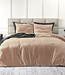 Velvet effen dekbedovertrek huidkleurig 240 x 220