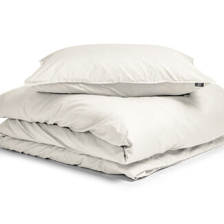 Primaviera Deluxe Egyptisch katoen uni dekbedovertrek crème 140 x 200/260