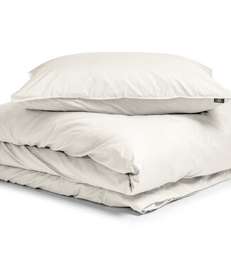Primaviera Deluxe Egyptisch katoen uni dekbedovertrek crème 140 x 200/260