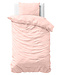 Effen satijnen dekbedovertrek roze 140 x 200/220
