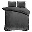 Velvet Uni Dekbedovertrek Antraciet 200 x 220