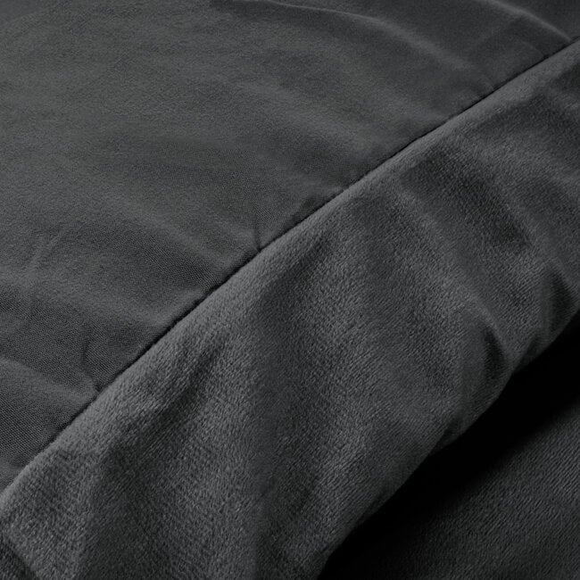 Sleeptime Samt-Uni-Bettbezug Anthrazit 200 × 220